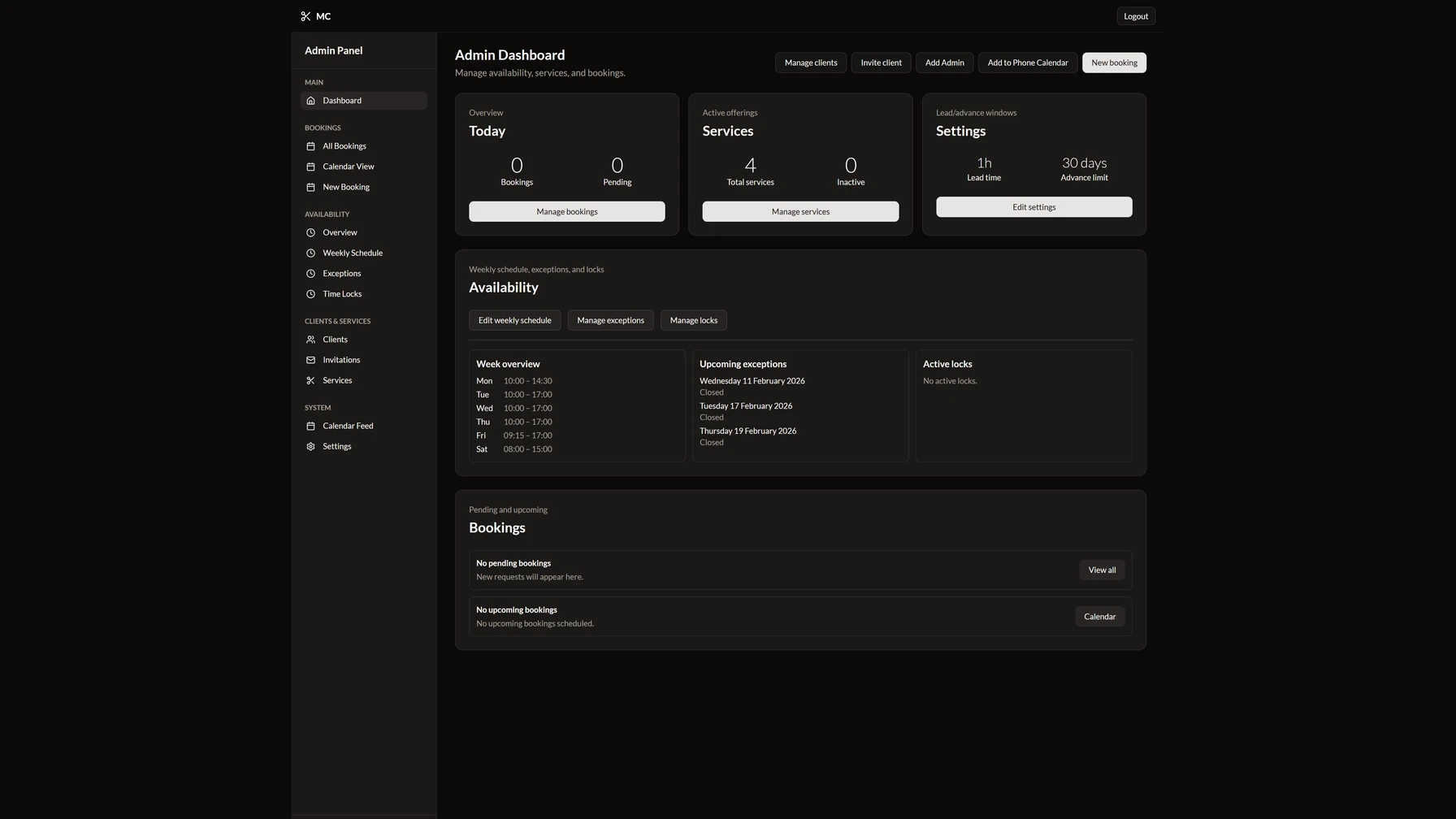 Barber Booking System