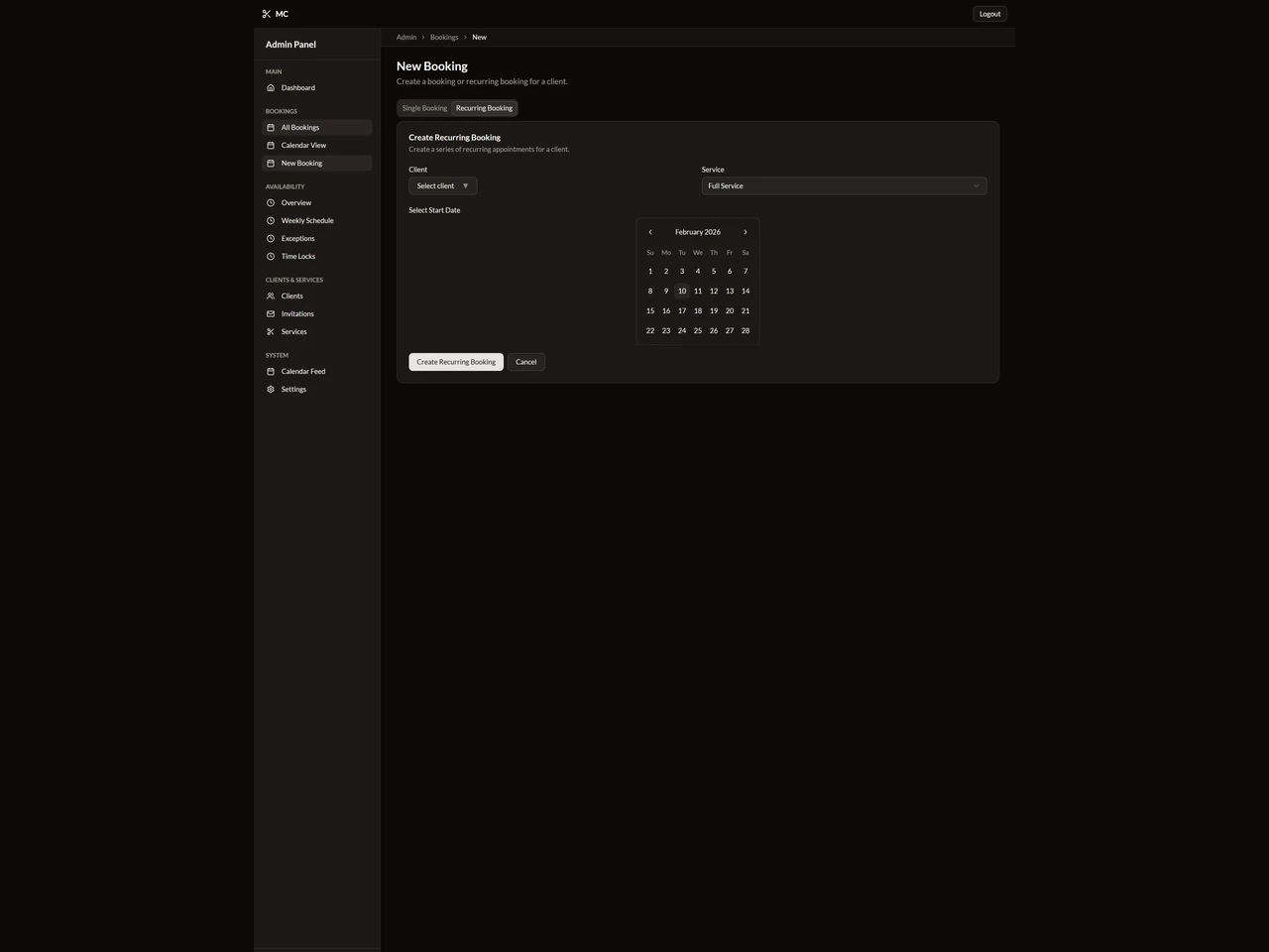 Barber Booking System - Image 3